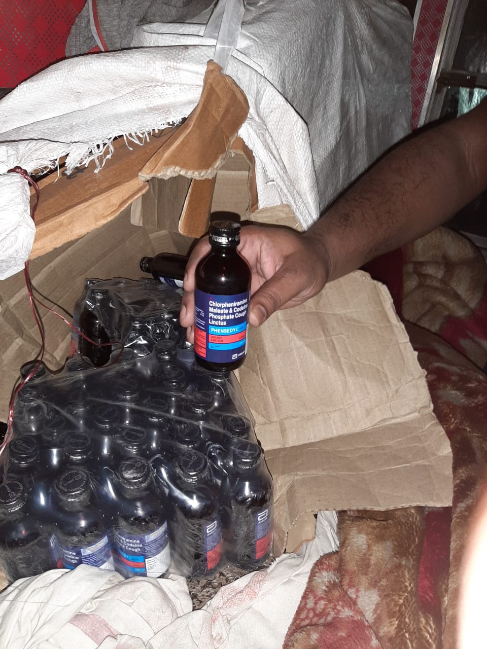 1 arrested with phensedyl syrup worth rupees 20 lakh
