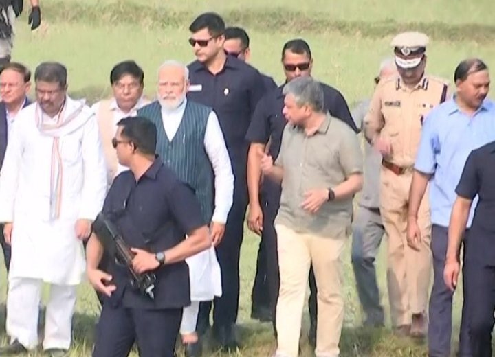PM Modi reaches Odisha train accident site at Balasore