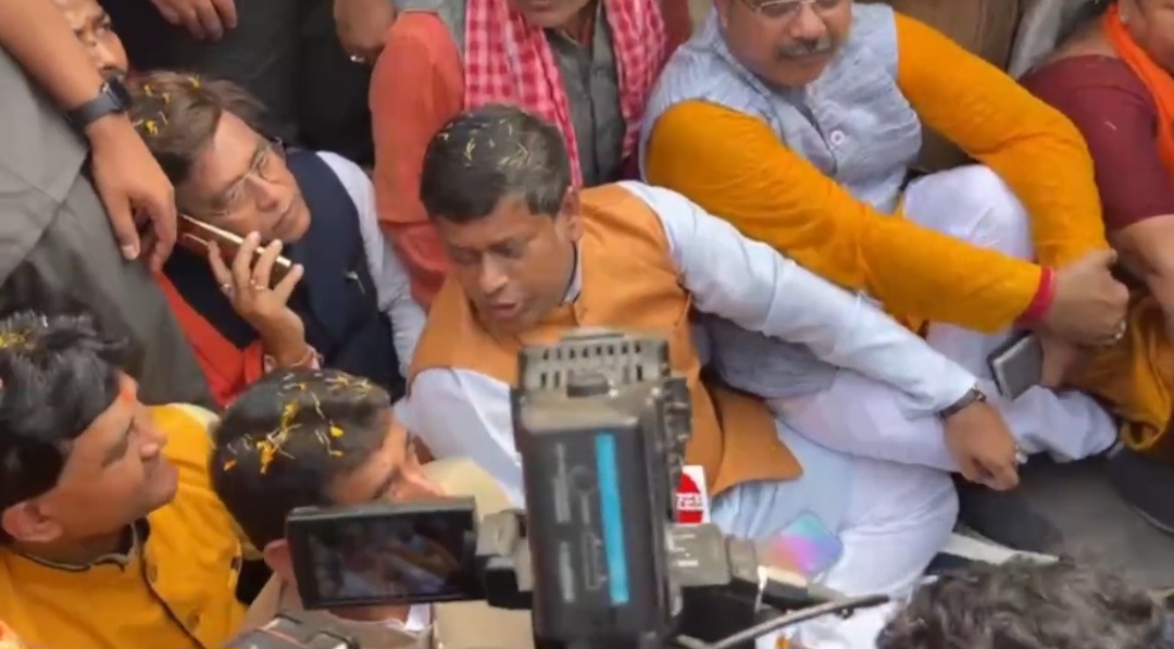 Sandeshkhali bjp gherao
