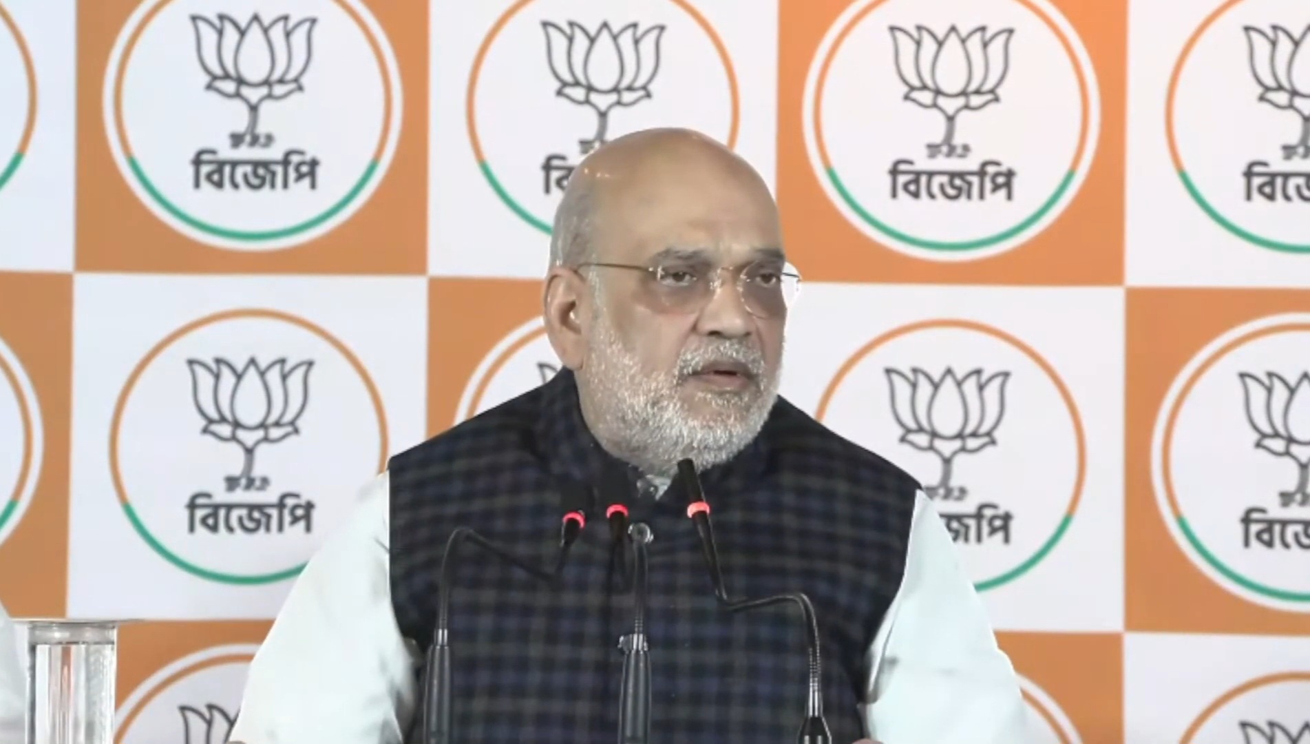 Amit Shah in Kolkata